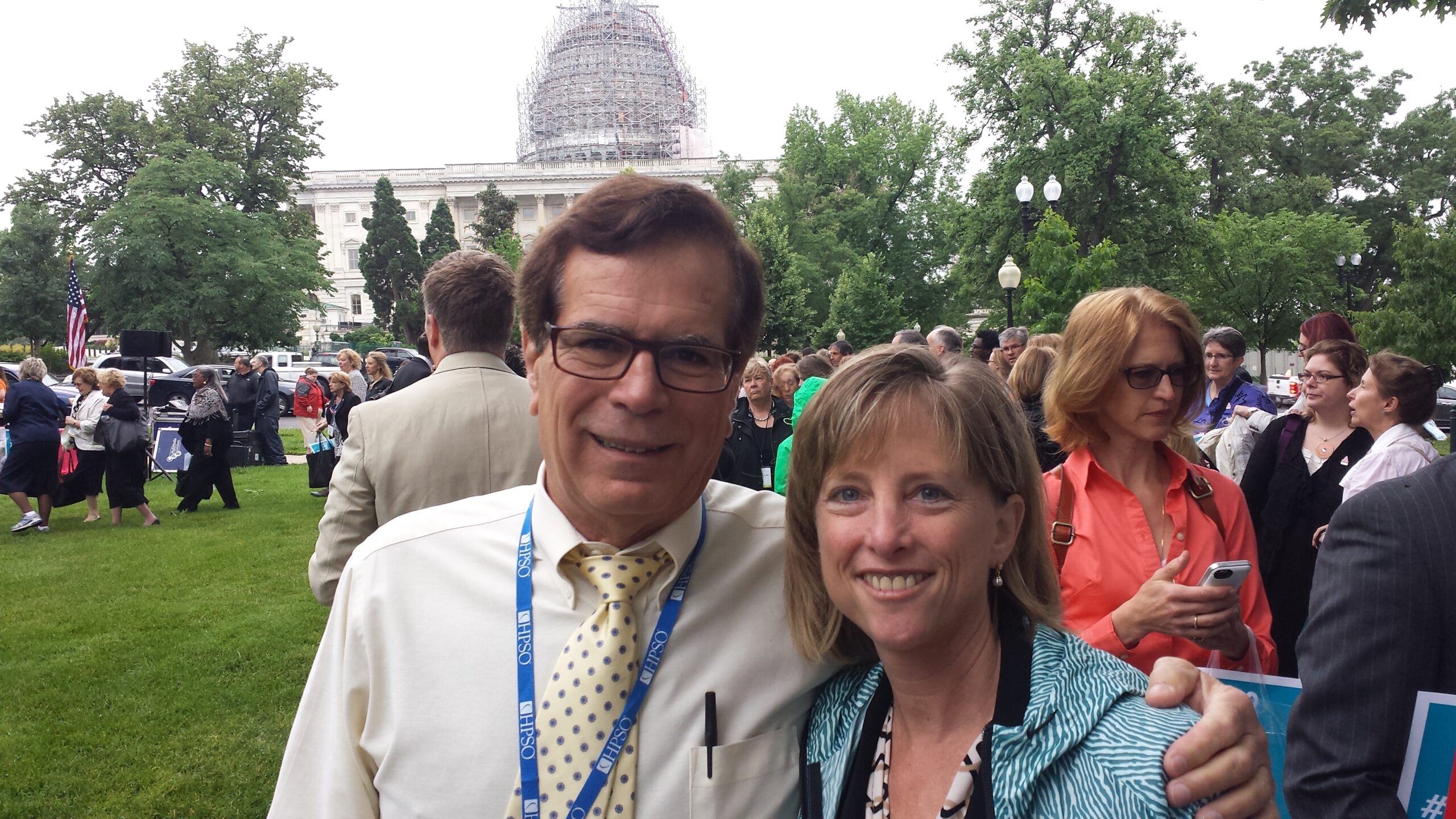 Joe Lucca and Stacie Larkin at "Rally on the Hill"